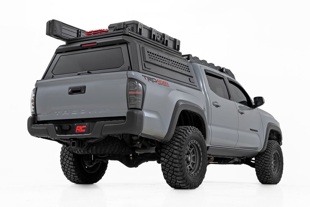 Rough Country Bed Cap Flat Roof Rack for 2016-2023 Toyota Tacoma