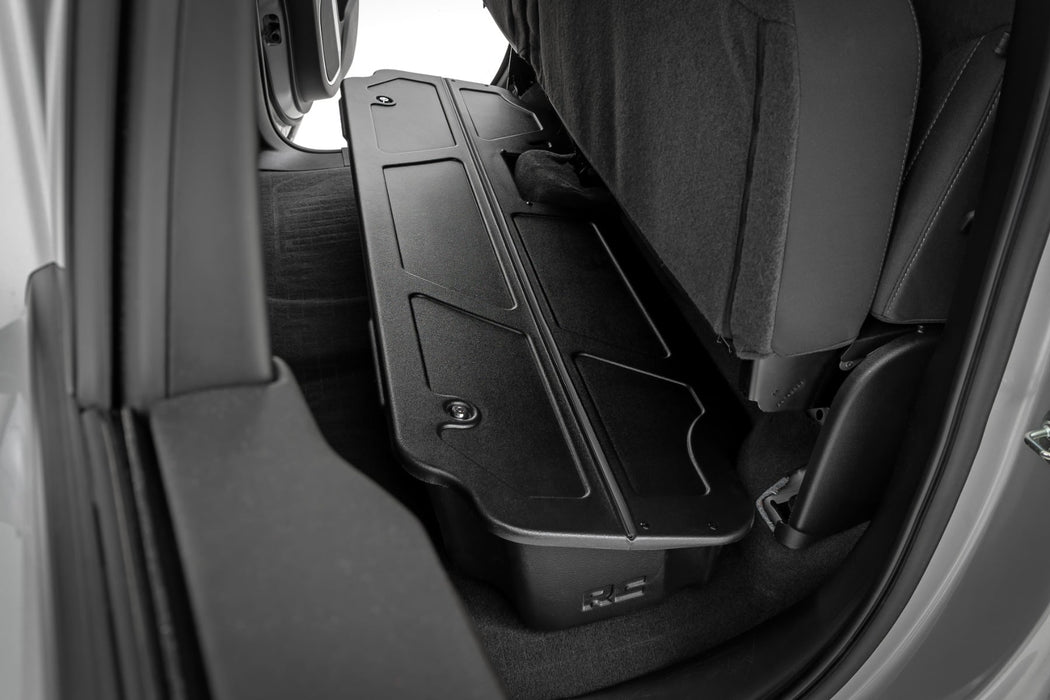 Rough Country Under Seat Storage with Locking Lid for 2019 - 2026 Chevy/GMC 1500 & 2500HD/3500HD - Recon Recovery