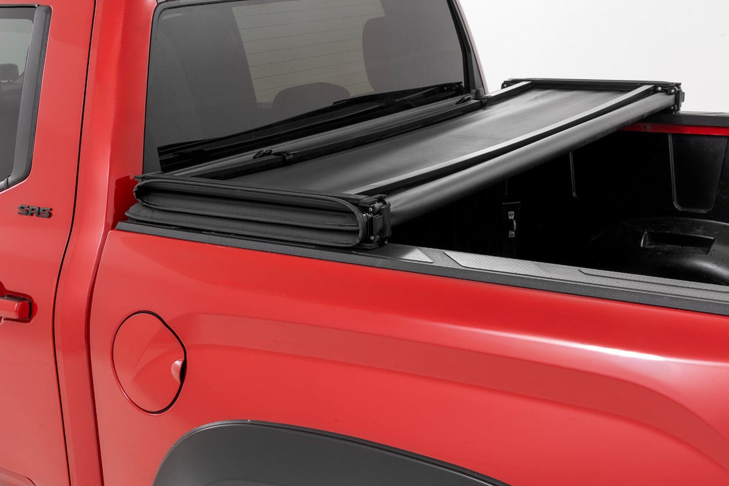 Rough Country Soft Tri - Fold Bed Cover for 2022 - 2026 Toyota Tundra - Recon Recovery