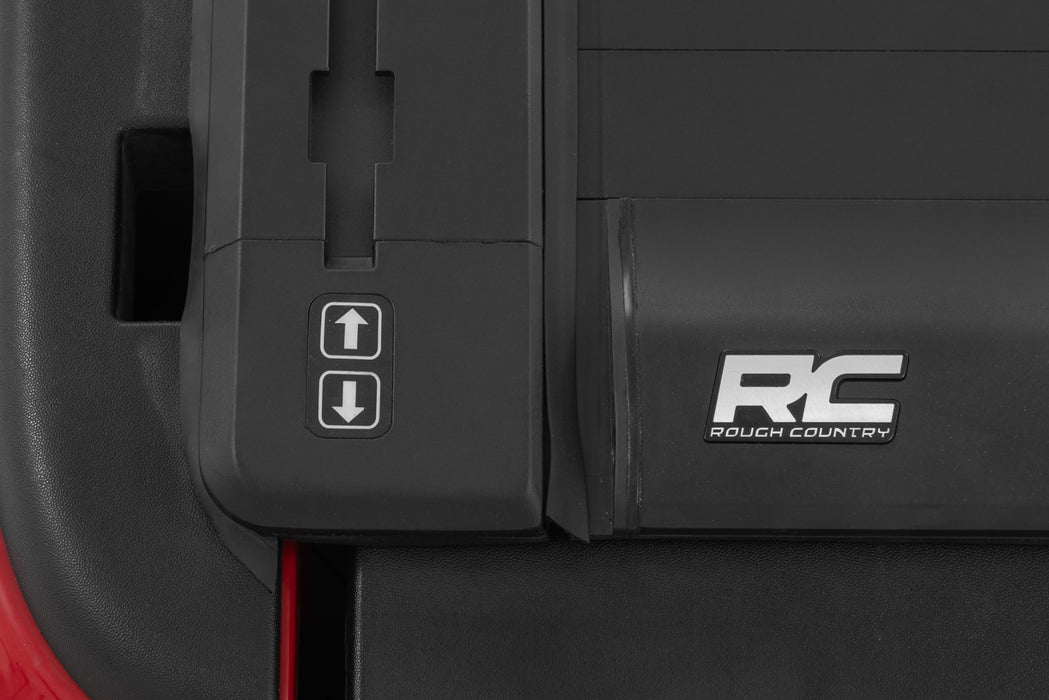 Rough Country Powered Electric Retractable Tonneau Cover for 2021 - 2026 Ram TRX - 5' 7" Bed - Recon Recovery