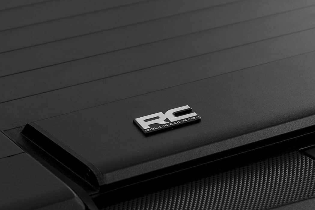 Rough Country Manual Retractable Bed Tonneau Cover for 2020-2026 GM Silverado & Sierra 2500HD 3500HD