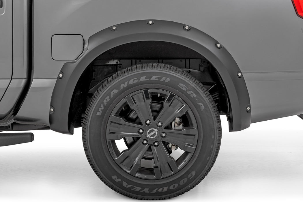 Rough Country Pocket Fender Flares for 2017 - 2024 Nissan Titan - Recon Recovery
