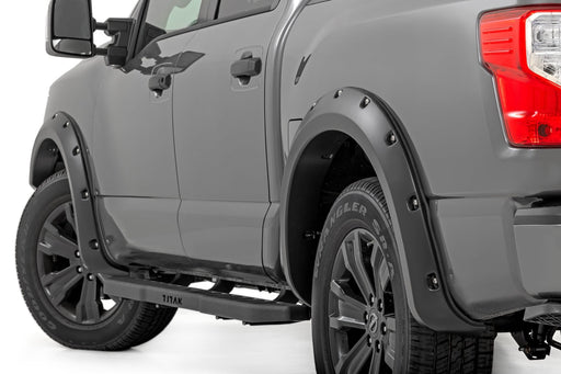 Rough Country Pocket Fender Flares for 2017 - 2024 Nissan Titan - Recon Recovery