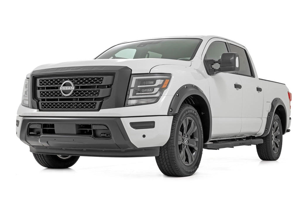 Rough Country Pocket Fender Flares for 2017 - 2024 Nissan Titan - Recon Recovery