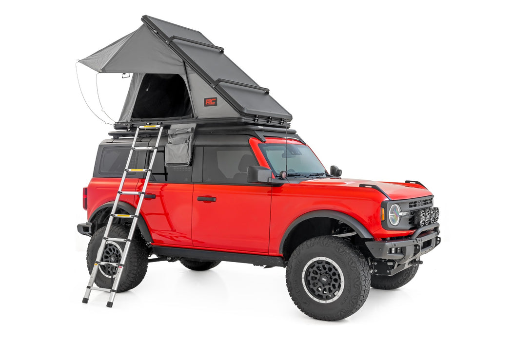 RC Aluminum Hard Shell Slim Line Roof Top Tent (3 Person) - Recon Recovery