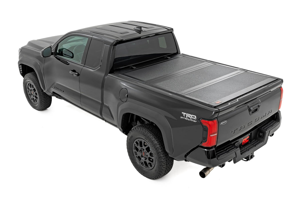 Rough Country Hard Tri - Fold Flip Up Bed Cover for 2024 - 2026 Toyota Tacoma - Recon Recovery