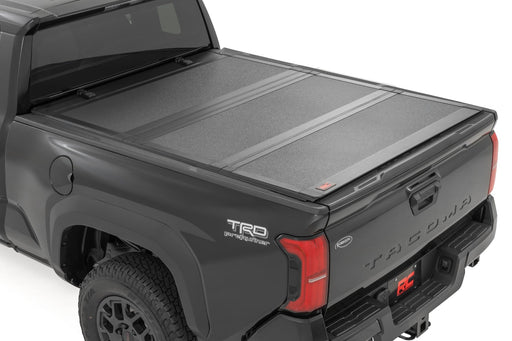 Rough Country Hard Tri - Fold Flip Up Bed Cover for 2024 - 2026 Toyota Tacoma - Recon Recovery