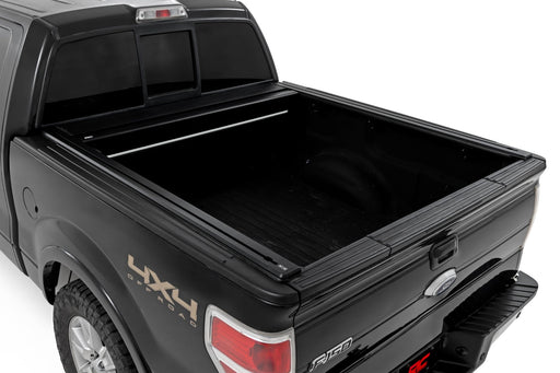 Rough Country Aluminum Powered Retractable Tonneau Bed Cover for 2009-2014 F-150 (5.5ft Bed) - Recon Recovery