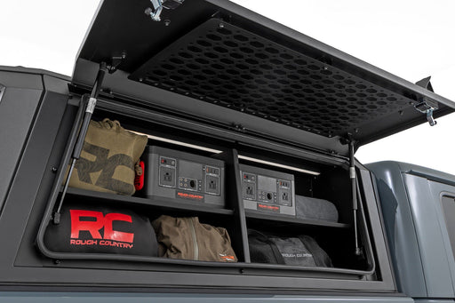 Rough Country Bed Cap Passengers Shelf Storage Bin for 2020 - 2026 Jeep Gladiator JT - Recon Recovery