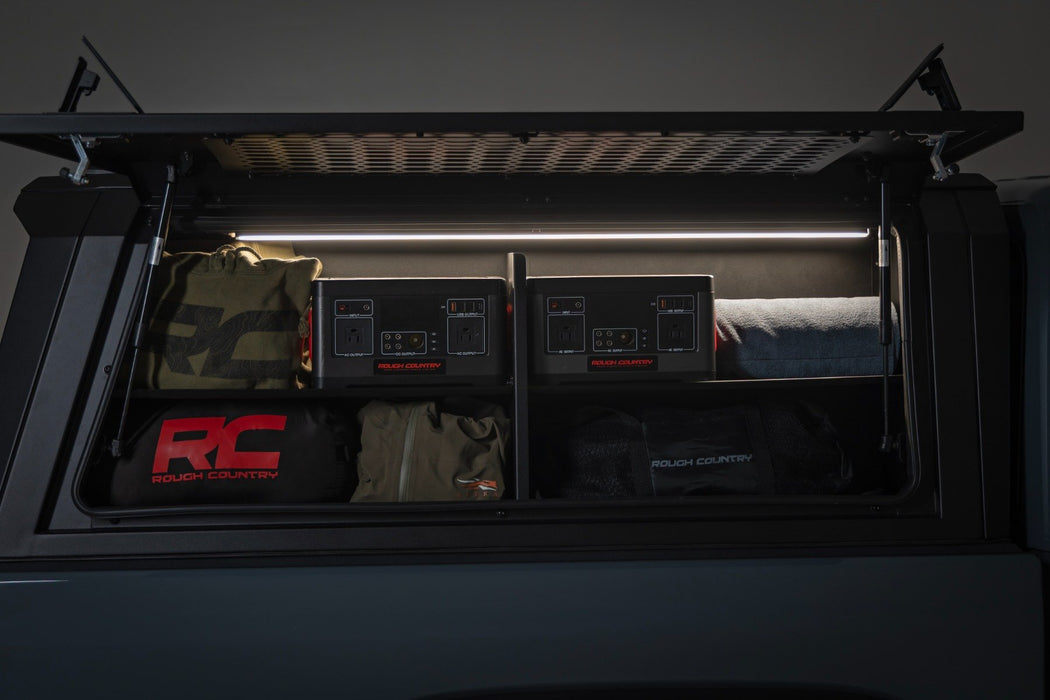 Rough Country Bed Cap Passengers Shelf Storage Bin for 2020 - 2026 Jeep Gladiator JT - Recon Recovery