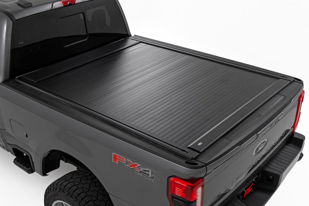 Rough Country Manual Retractable Bed Tonneau Cover for 2017-2026 Ford F 250/F-350 6.8ft Bed