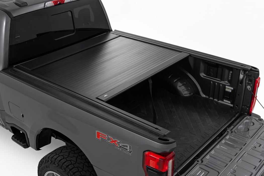 Rough Country Manual Retractable Bed Tonneau Cover for 2017-2026 Ford F 250/F-350 6.8ft Bed