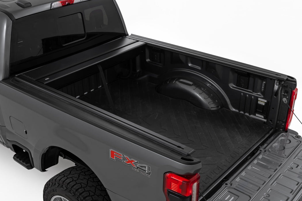 Rough Country Manual Retractable Bed Tonneau Cover for 2017-2026 Ford F 250/F-350 6.8ft Bed