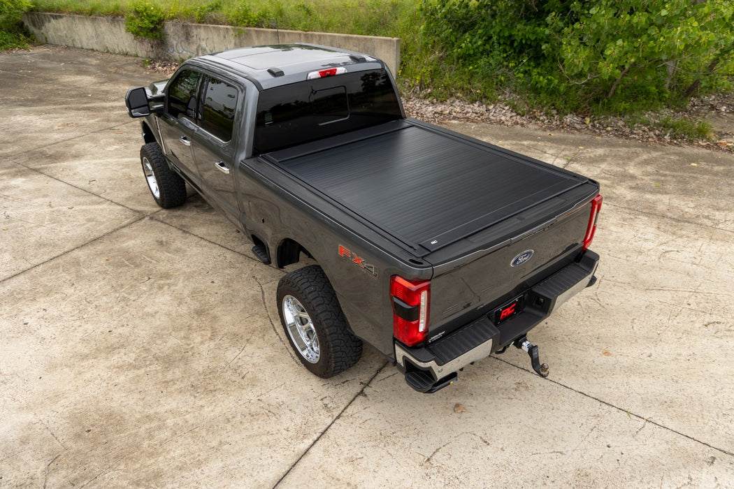 Rough Country Manual Retractable Bed Tonneau Cover for 2017-2026 Ford F 250/F-350 6.8ft Bed