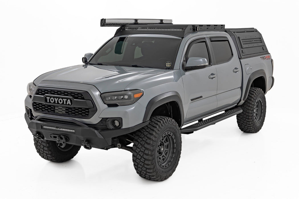 Rough Country Modular Stainless Steel Bed Cap for 2016 - 2023 Toyota Tacoma 5′ Bed - Recon Recovery