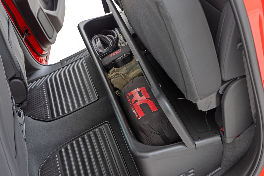 Rough Country Under Seat Storage with Locking Lid for 2019 - 2026 Chevy/GMC 1500 & 2500HD/3500HD - Recon Recovery