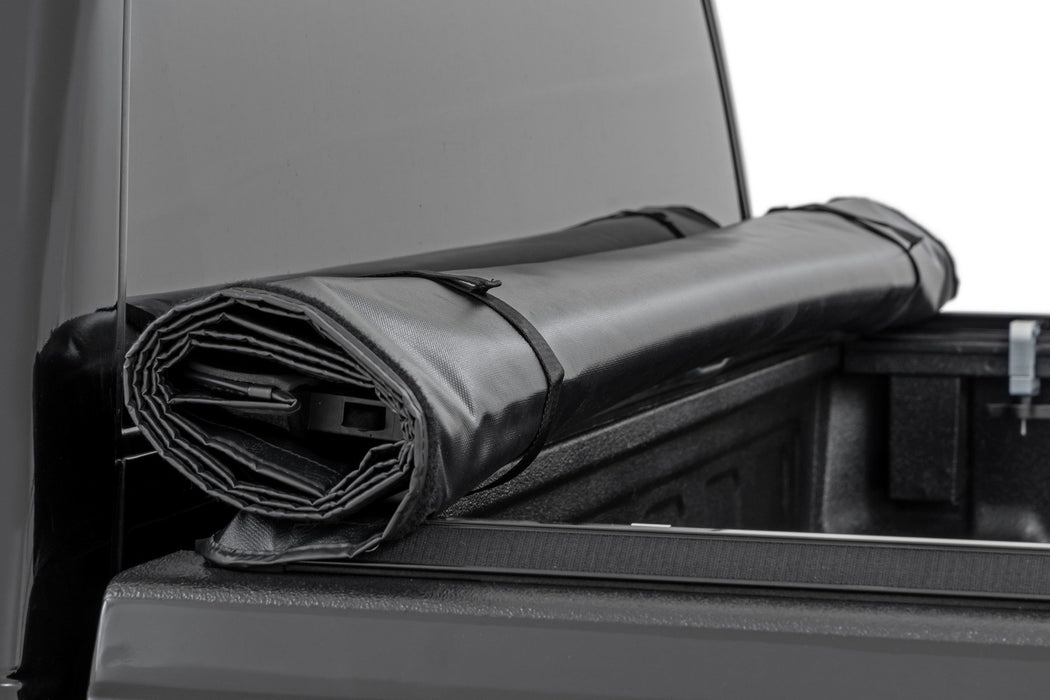 Rough Country Soft Roll up Tonneau Cover for 1988-2007 GM CK1500 Silverado Sierra 6.7' Bed