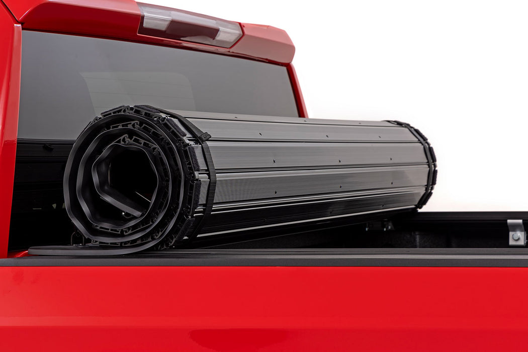 Rough Country Hard Roll Up Bed Cover for 2019 - 2026 Chevy/GMC Sierra 1500/Silverado 1500 - Recon Recovery