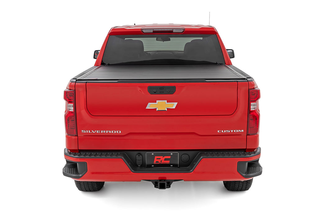 Rough Country Hard Roll up Tonneau Cover for 2019 - 2026 GM Silverado Sierra 1500 - Recon Recovery - Recon Recovery