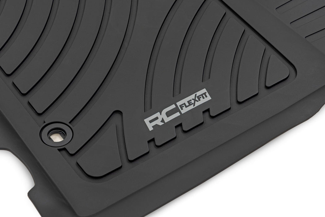Rough Country Flex - Fit Floor Mats | Toyota Tacoma 2012–2015 (Front & Rear) - Recon Recovery