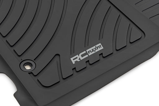 Rough Country Flex - Fit Floor Mats | Toyota Tacoma 2012–2015 (Front & Rear) - Recon Recovery