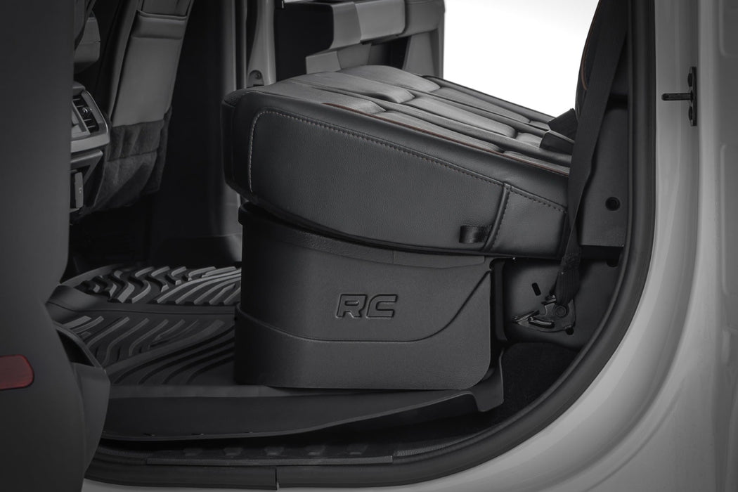Rough Country Under Seat Storage with Locking Lid for 2015 - 2026 Ford F - 150 & F - 250/F - 350/Raptor - Recon Recovery