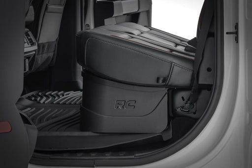 Rough Country Under Seat Storage with Locking Lid for 2015 - 2026 Ford F - 150 & F - 250/F - 350/Raptor - Recon Recovery