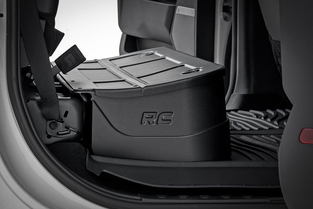 Rough Country Under Seat Storage with Locking Lid for 2015 - 2026 Ford F - 150 & F - 250/F - 350/Raptor - Recon Recovery
