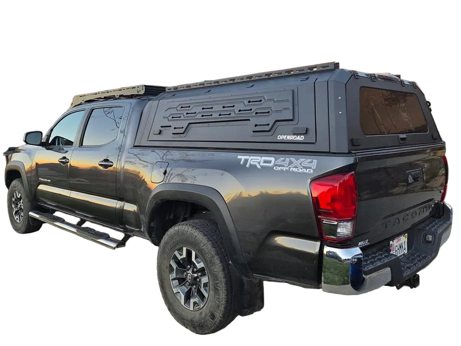 Openroad Aluminum Light Weight Modular Truck Cap for 2016-2023 Toyota Tacoma 6ft Bed