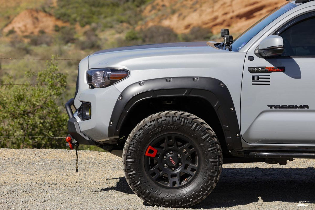 Rough Country Defender Fender Flares for 2016 - 2023 Toyota Tacoma - Recon Recovery
