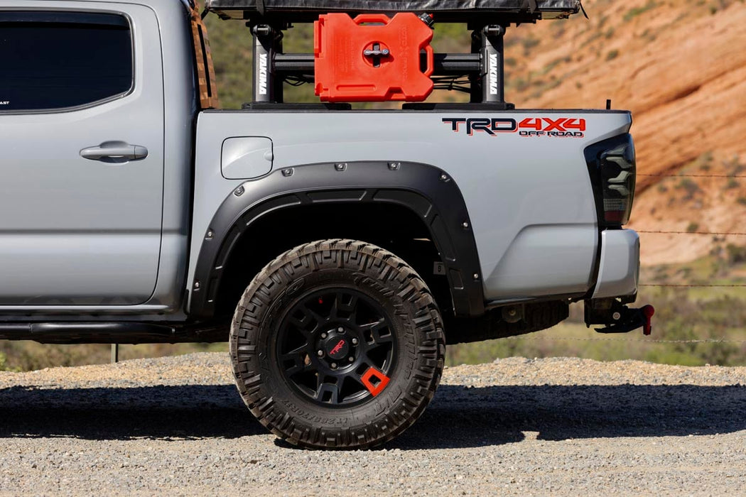 Rough Country Defender Fender Flares for 2016 - 2023 Toyota Tacoma - Recon Recovery