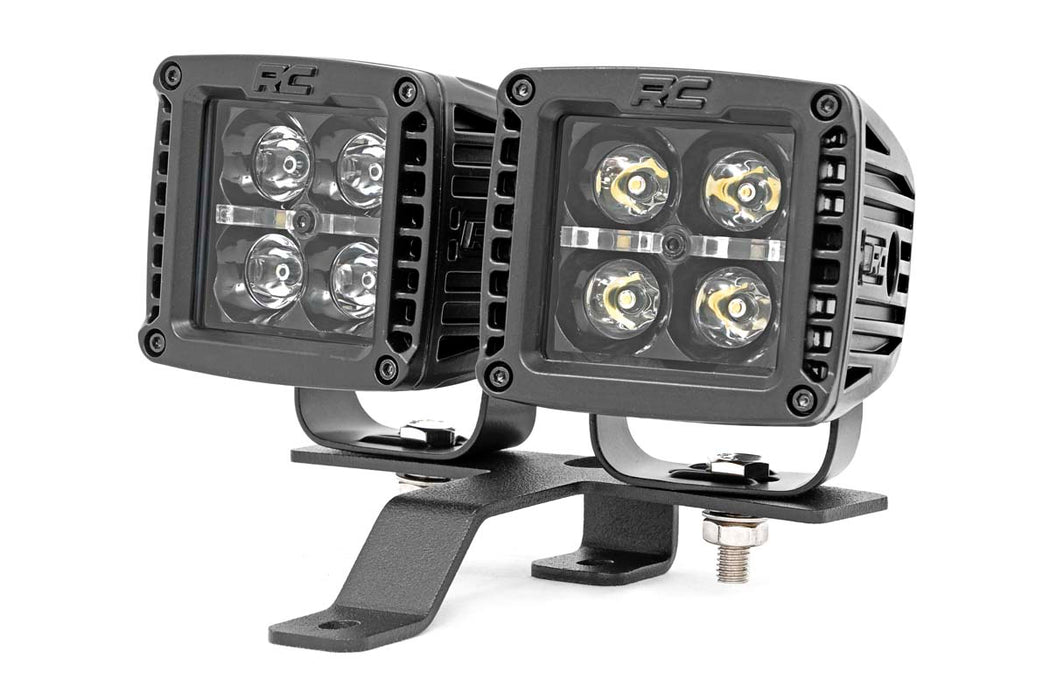 Rough Country Quad LED Light Kit for 2018 - 2026 Jeep Gladiator JT/Wrangler JL - Recon Recovery