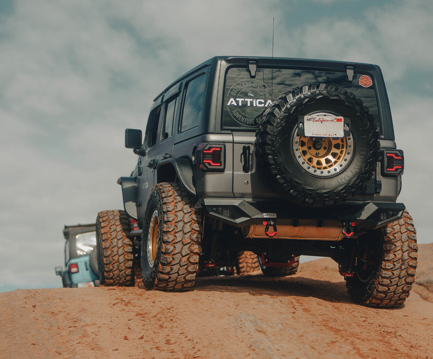 Attica 4x4 Terra Series Full Width Rear Bumper for 2018 - 2026 Jeep Wrangler JL - Recon Recovery