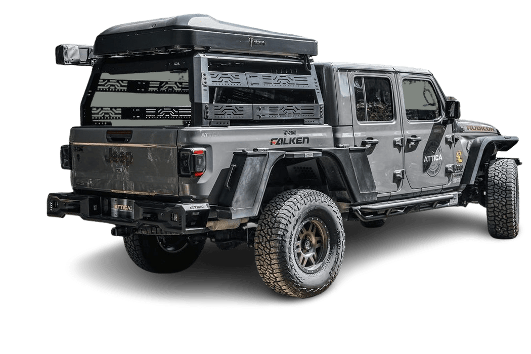 Attica 4x4 Frontier Series Overland Bed Rack for 2020 - 2024 Jeep Gladiator JT - Recon Recovery - Recon Recovery