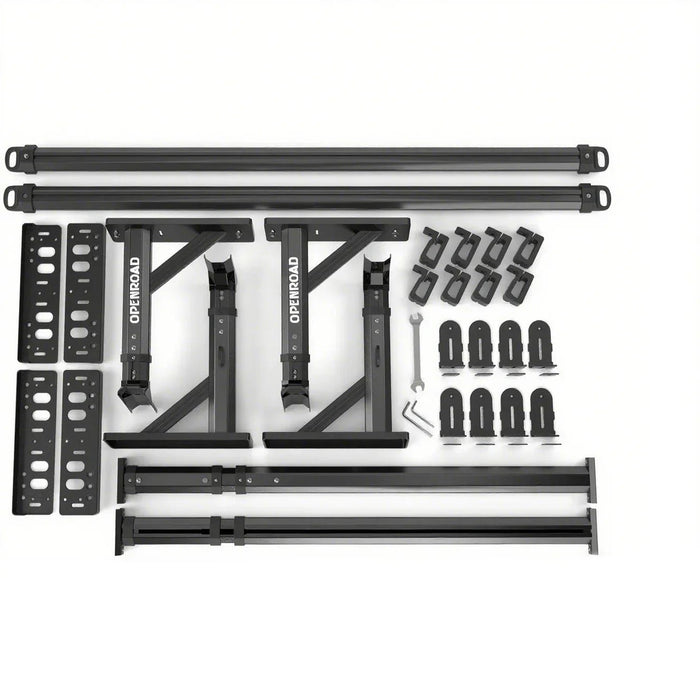 OPENROAD Adjustable Truck Bed Rack | Heavy - Duty Overland Rack System - Recon Recovery