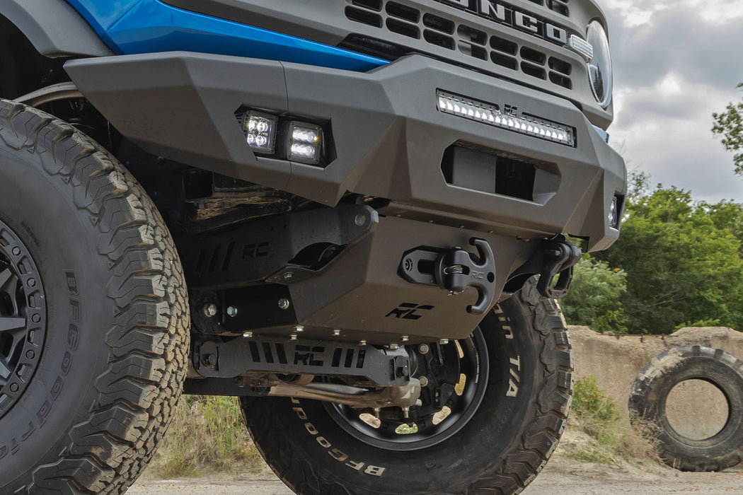 Rough Country Hidden Winch Mount for 2021 - 2026 Ford Bronco With PRO9500S Winch - Recon Recovery