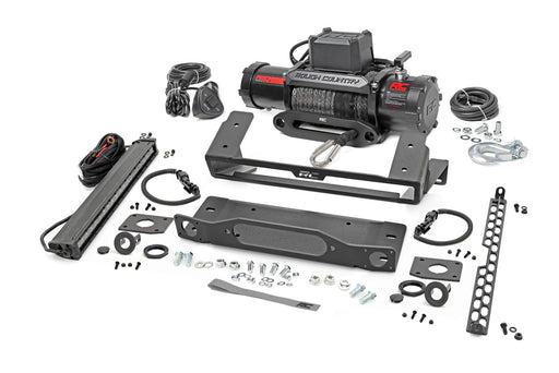 RC High Winch Mount for 2021 - 2026 Ford Bronco with Factory Metal Bumper + PRO 12,0000 Winch - Recon Recovery