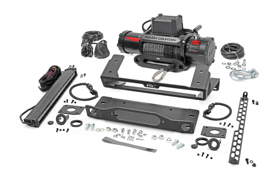 Rough Country High Winch Mount for 2021 - 2026 Ford Bronco - Recon Recovery