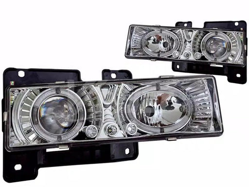 Winjet Halo Projector Headlights for 1988-1998 Chevrolet C/K 1500 - Recon Recovery
