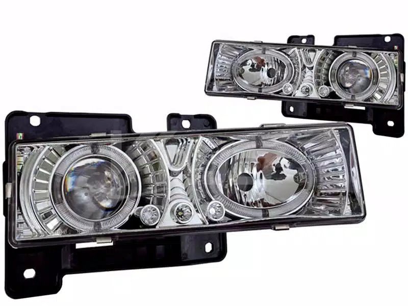 Winjet Halo Projector Headlights for 1988-1998 Chevrolet C/K 1500 - Recon Recovery