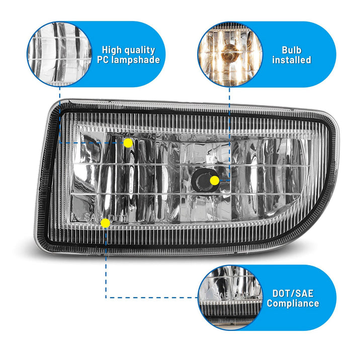 Winjet OE Style Fog Lights for 1998-2007 Toyota Land Cruiser - Recon Recovery