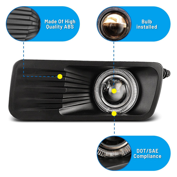 Winjet Halo Projector Fog Lights for 2006-2010 Ford Explorer - Recon Recovery