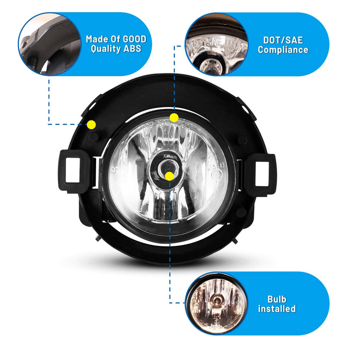 Winjet Fog Lights for 2005-2014 Nissan Xterra