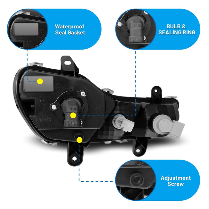 Winjet Fog Lights for 2013-2016 Ford Escape