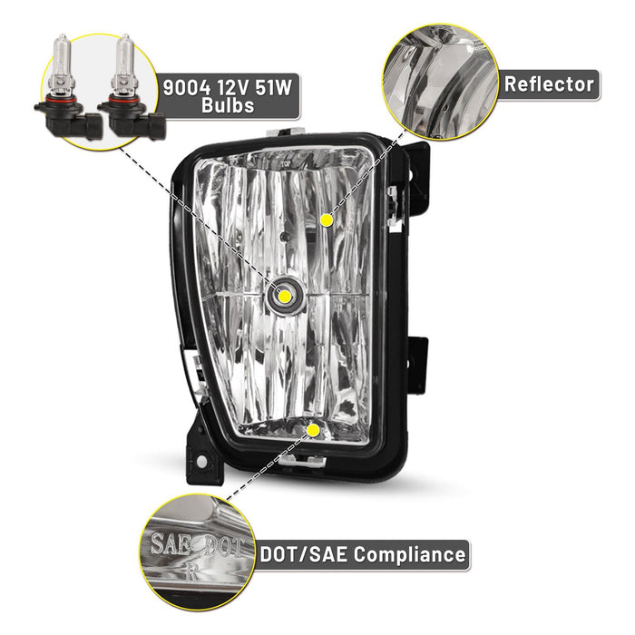 Winjet Fog Lights for 2013-2017 Ram 1500