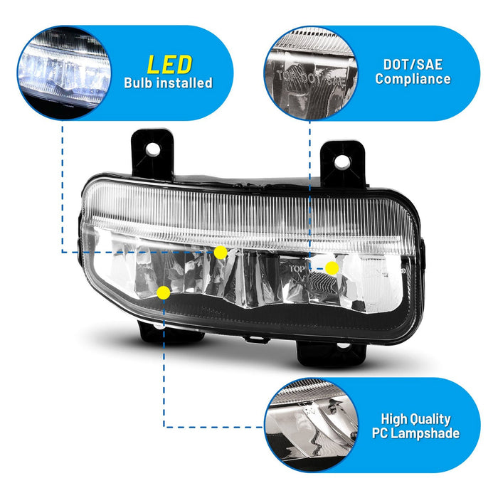 Winjet LED Fog Lights for 2019-2024 Ram 1500 - Recon Recovery