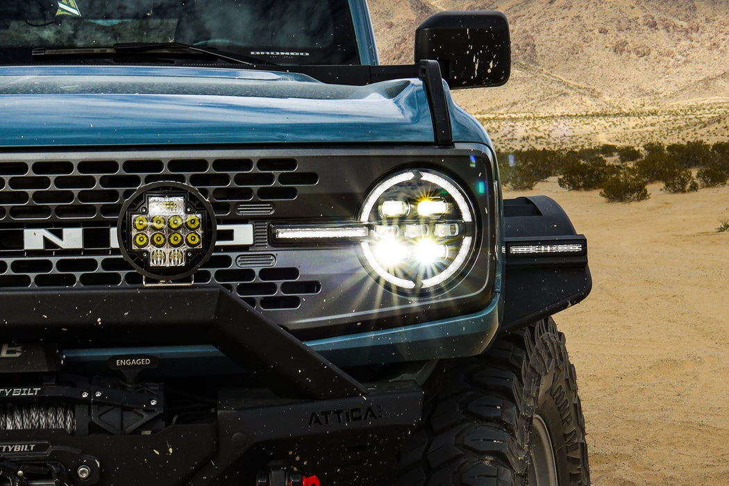 Attica 4x4 Rogue Series LED Replacement Head Lights for 2021 - 2026 Ford Bronco - Recon Recovery - Recon Recovery