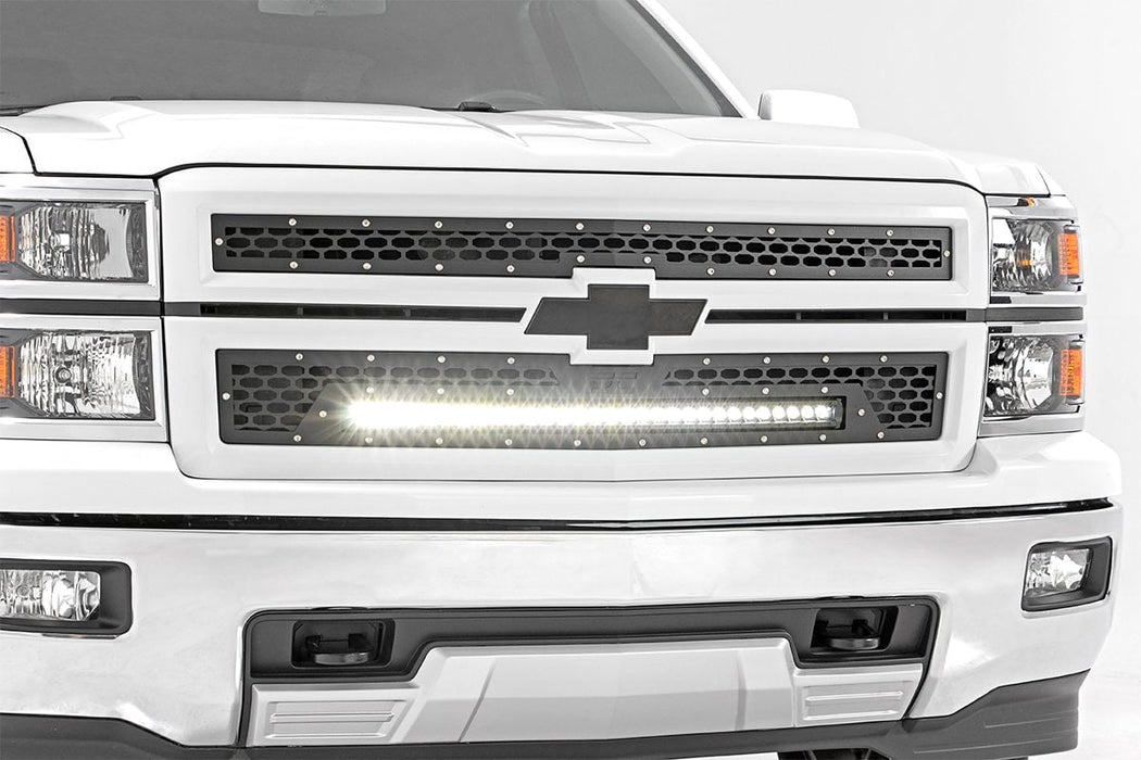 Rough Country Dual 30 inch LED Mesh Grille Kit for 2014-2015 Silverado 1500