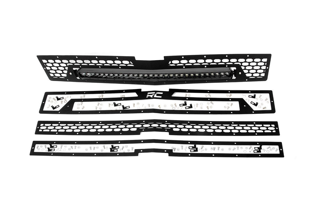 Rough Country Dual 30 inch LED Mesh Grille Kit for 2014-2015 Silverado 1500