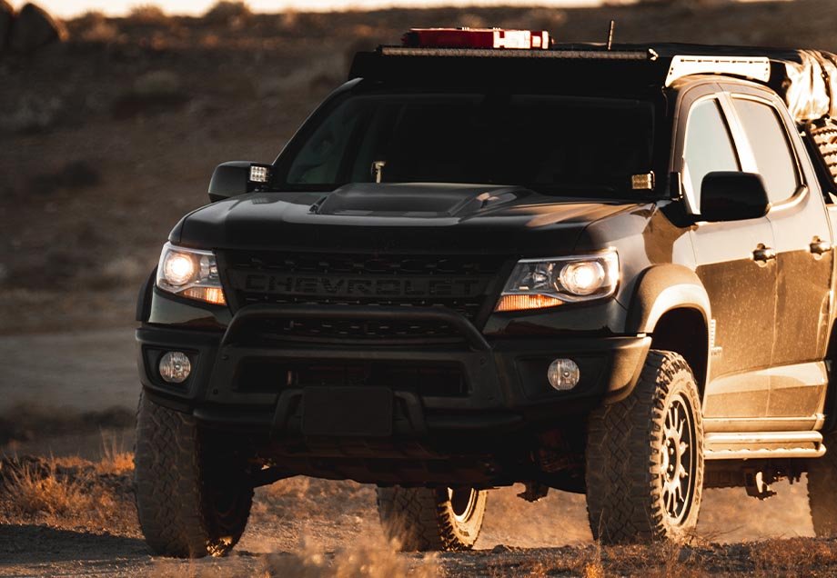 Low Profile Ditch Light Brackets Kit For 2015-2022 Chevy Colorado/Canyon - Recon Recovery